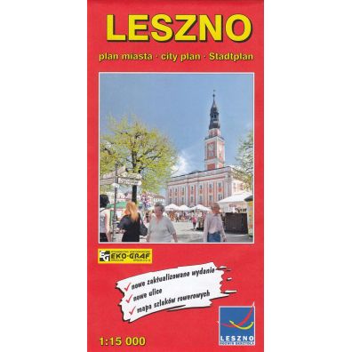 Mapa turystyczna - Leszno 1:15 000