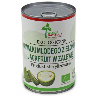 Worga Naturals Mody zielony jackfruit kawaki w zalewie 400 g Bio