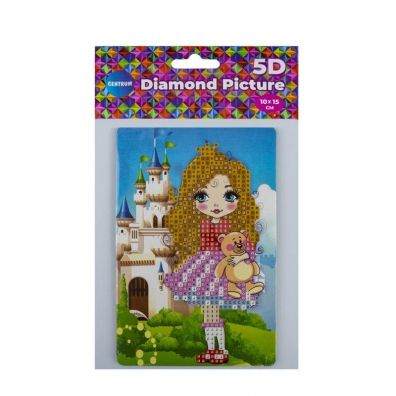 Panta Plast Diamentowa mozaika ze sztalug - Dziewczynka 10x15 cm
