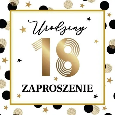 Armin Style Zaproszenie Urodziny 10 szt.