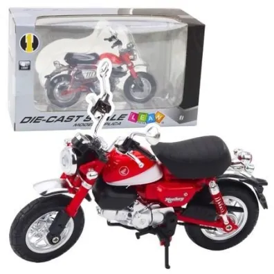 Motocykl retro czerwony 1:12 LeanToys