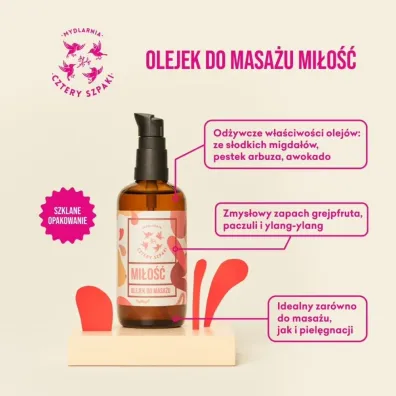 Mydlarnia 4 Szpaki Olejek do masau ciaa Mio 100 ml