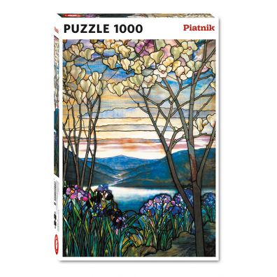 Puzzle 1000 el. Tiffany Magnolie i Irysy Piatnik