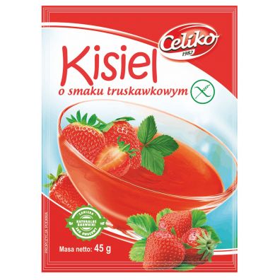 Celiko Kisiel o smaku truskawkowym 45 g