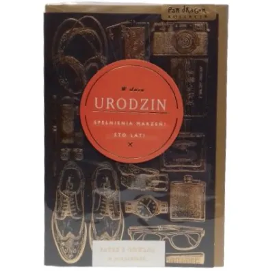 Karnet okazjonalny B6 z kopert� Urodziny M�czyzna PAN DRAGON HM200-2979