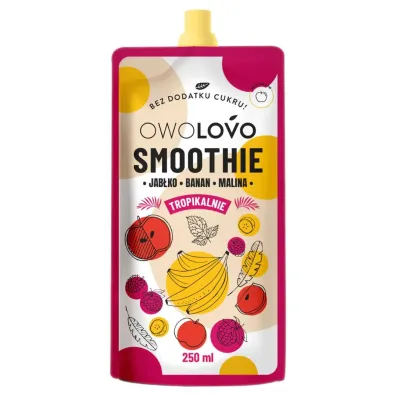 Owolovo Smoothie tropikalnie Jab�ko-banan-malina 250 ml