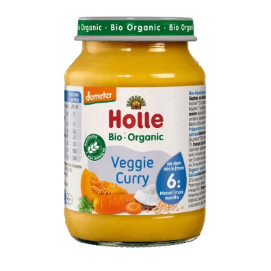 Holle Warzywne curry bezglutenowe od 6 miesi�ca Demeter (s�oik) 190 g Bio