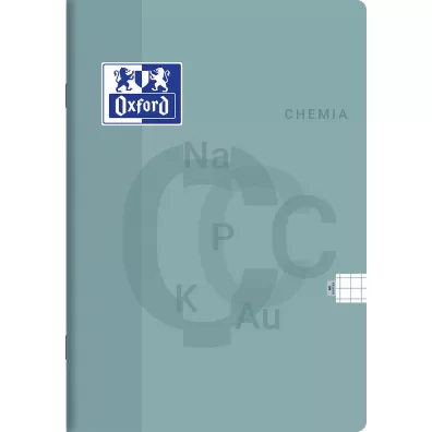 Oxford Zeszyt Chemia A5 z marginesem kratka, 5 mm, margines 60 kartek