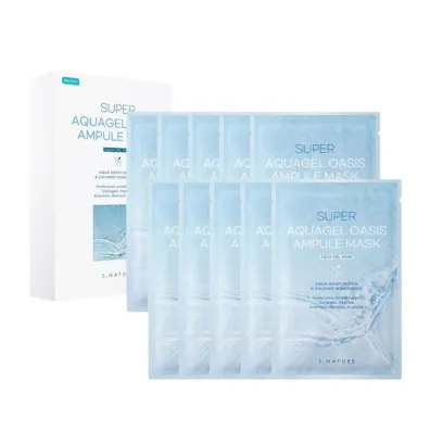 S.nature Super Aquagel Oasis Ampoule Mask nawil�aj�ca i �agodz�ca maska w p�achcie 10 szt.