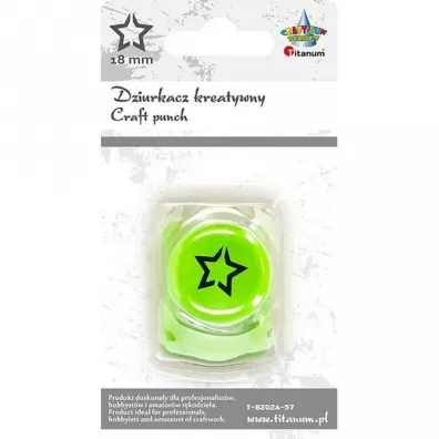 Titanum Dziurkacz z motywem Gwiazda 18mm