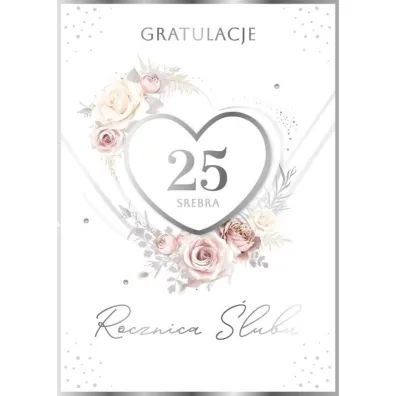 Armin Style KARNET ROCZNICA SLUBU 25 B6 Z KOP AS GM-1374