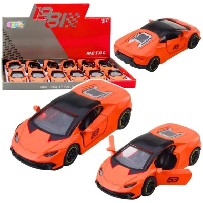 Samoch�d sportowy z nap�dem pomara�czowy 1:43 LeanToys