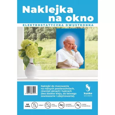 Kunke Naklejka na okno Jan Pawe� II A5