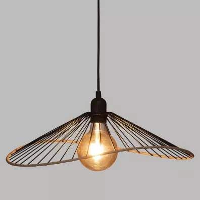 Atmosphera Lampa wiszca Alara Black 45 cm