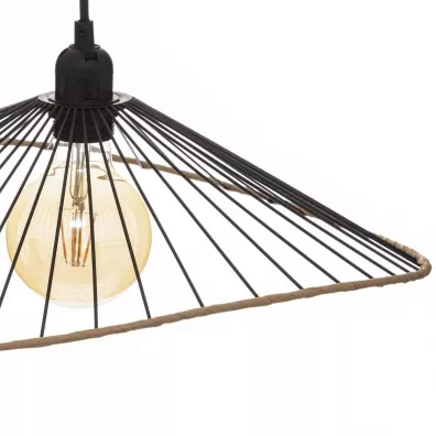 Atmosphera Lampa wiszca Alara Black 45 cm