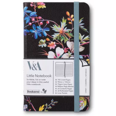 If Bookaroo Notatnik Journal A6 Kilburn Black Floral