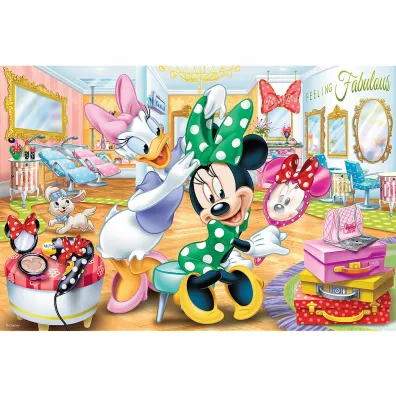 Puzzle 100 el. Minnie w salonie kosmetycznym Trefl