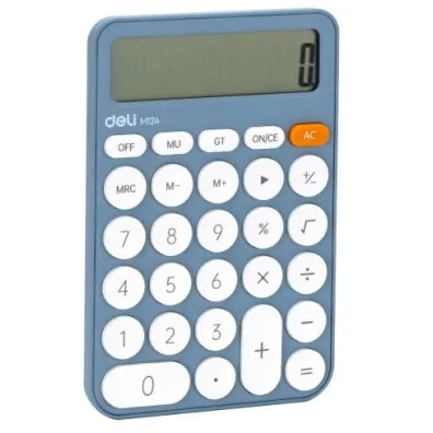 Deli Kalkulator M124 12-pozycyjny niebieski