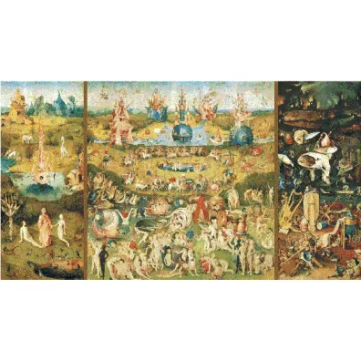 Puzzle 9000 el. Ogr�d rozkoszy ziemskich, Bosch Educa