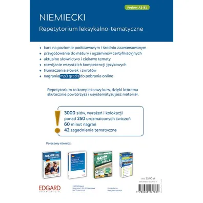 Niemiecki. Repetytorium leksykalno-tematyczne A2-B1 (wydanie 2)
