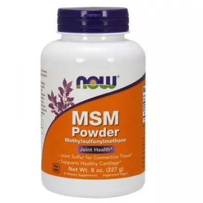 Now Foods Siarka MSM - Metylosulfonylometan Suplement diety 227 g