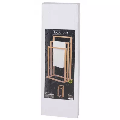 Bathroom Solutions Bambusowy stojak na rczniki brzowy
