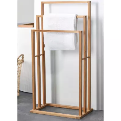 Bathroom Solutions Bambusowy stojak na rczniki brzowy