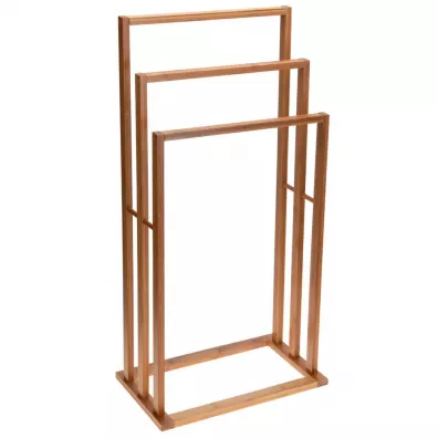 Bathroom Solutions Bambusowy stojak na rczniki brzowy