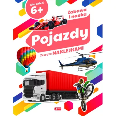 Pojazdy zeszyt z naklejkami