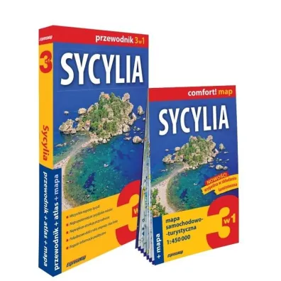 Sycylia 3w1: przewodnik + atlas + mapa - Agnieszka Fundowicz-Skrzy�ska
