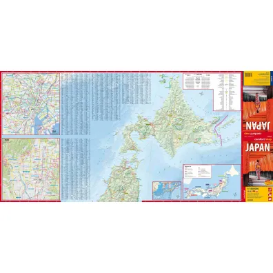 Japonia (Japan) laminowana mapa samochodowo-turystyczna 1:1 400 000