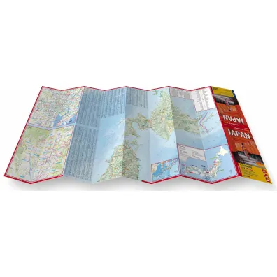 Japonia (Japan) laminowana mapa samochodowo-turystyczna 1:1 400 000