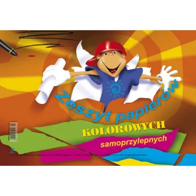 Kreska Zeszyt papier�w samoprzylepnych kolorowych A4