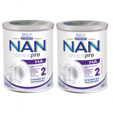Nestle NAN EXPERTpro HA 2 Mleko nastpne dla niemowlt po 6 miesicu Zestaw 2 x 800 g