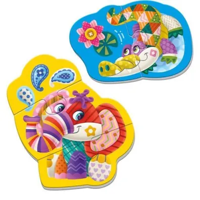Mi�kkie magnetyczne puzzle S�o� i Krokodyl Roter Kafer