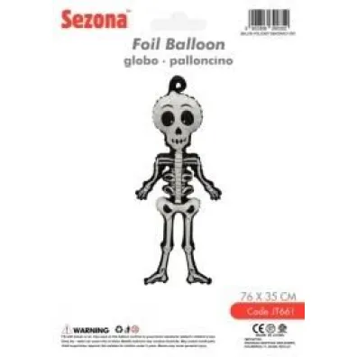 Balon Halloween Szkielet 76x35cm