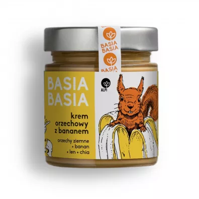 Basia Basia Krem z orzech�w ziemnych + banan + chia + len 210 g