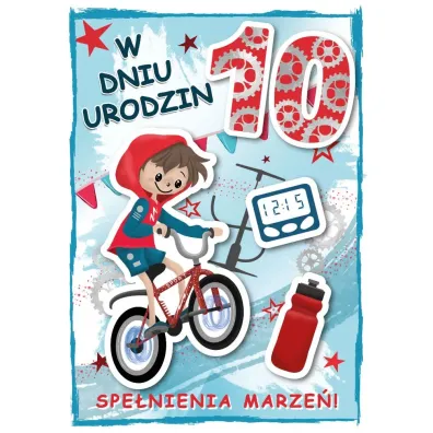 Armin Style KARNET URODZINY 10 B6 Z KOP AS GM-1097 FOL