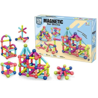 Klocki magnetyczne 3D 128el