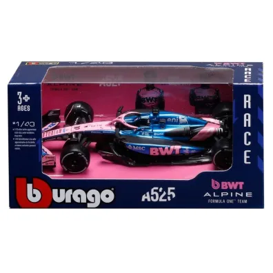 Formula Without Helmet & Plastic Stand Alpine A52 Bburago