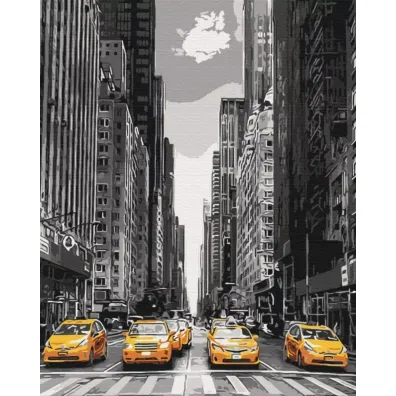 Brushme Malowanie po numerach - Taks�wka w Nowym Jorku 40x50cm