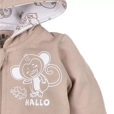 Nini Bluza niemowlca z baweny organicznej dla chopca 12 miesicy, rozmiar 80