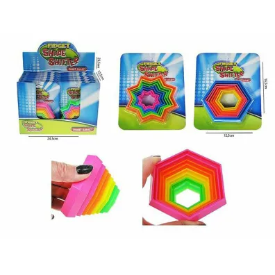 PROMO Zabawka sensoryczna Magiczne wzory 3D 9cm 2-rodzaje, p12 - mix cena za 1 szt Hipo