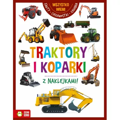Traktory i koparki. Z naklejkami