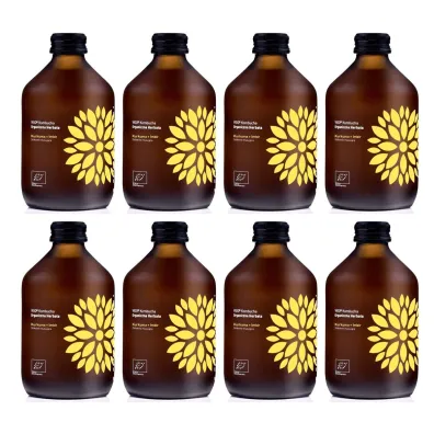 Vigo Yoko Kombucha z kurkum� i imbirem bezglutenowa Zestaw 8 x 330 ml Bio