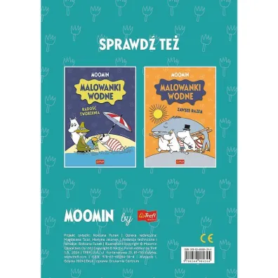 Malowanki wodne. Dobra zabawa Muminki