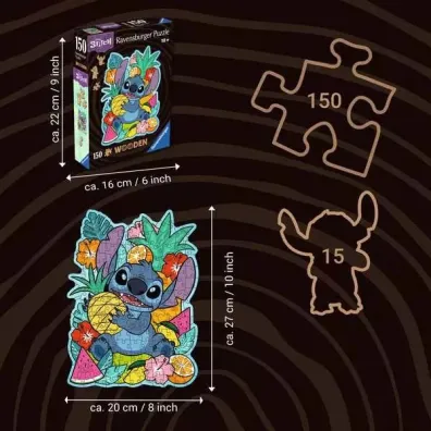 Puzzle drewniane 150 el. Disney Stitch Ravensburger