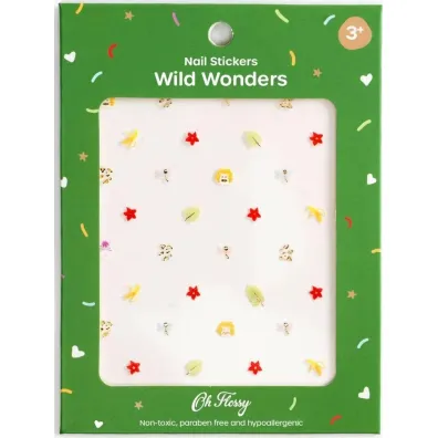 Oh Flossy! Naklejki na paznokcie dla dzieci Wild Wonders