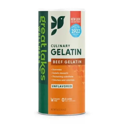 Great Lakes Wellness Culinary Gelatin - Beef Gelatin - elatyna woowa Suplement diety 454 g