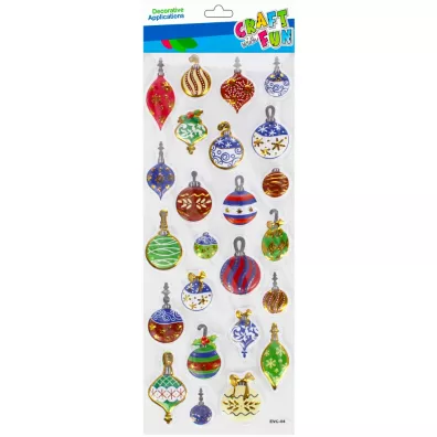 Craft with Fun Naklejki Boe Narodzenie Bombki/Gwiazdki 521658